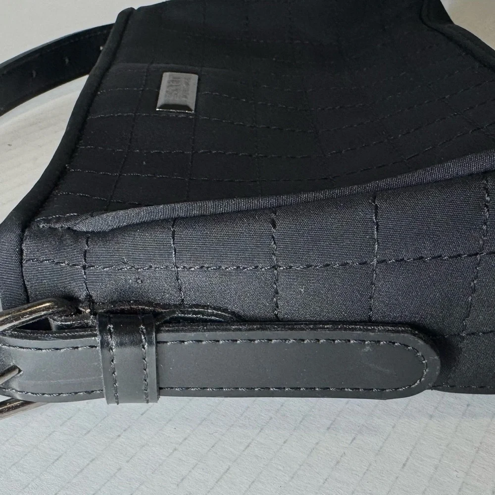 vintage Esprit black quilted shoulder bag y2k